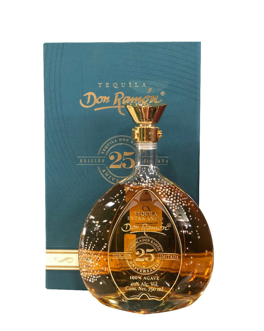 DON RAMON TEQUILA EXTRA ANEJO 25TH ANNIVERSARIO SWAROWSKI CRYSTALS 750ML