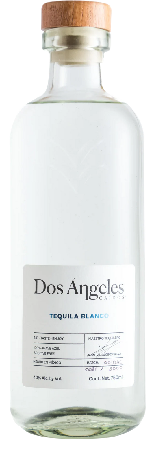 DOS ANGELES CAIDOS TEQUILA BLANCO 750ML LIQ