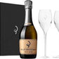 BILLECART SALMON CHAMPAGNE BRUT ROSE W/ 2 GLASSES FRANCE 750ML