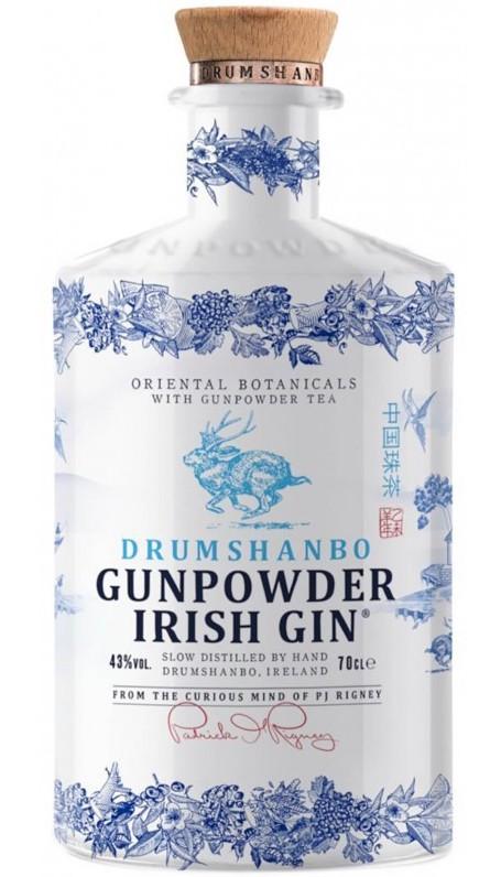 DRUMSHANBO GUNPOWDER GIN IRISH CERAMIC BOTTLE 750ML