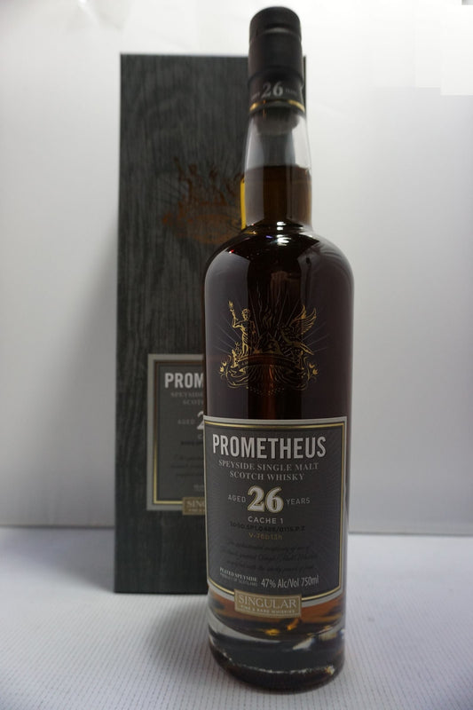 PROMETHEUS SCOTCH SINGLE MALT SPEYSIDE CACHE 1 SINGULAR RARE  94PF 26YR 750ML