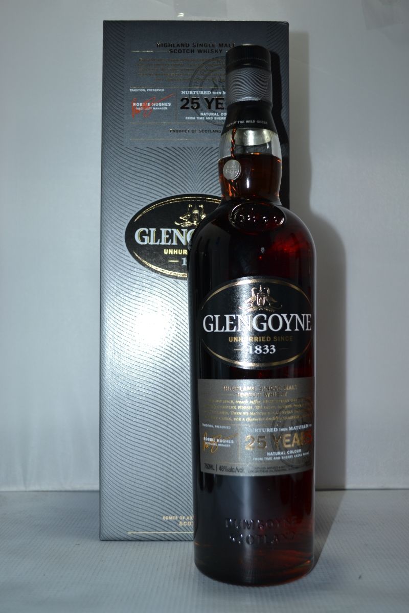 GLENGOYNE SCOTCH SINGLE MALT HIGHLAND 96PF 25YR 750ML Spirits