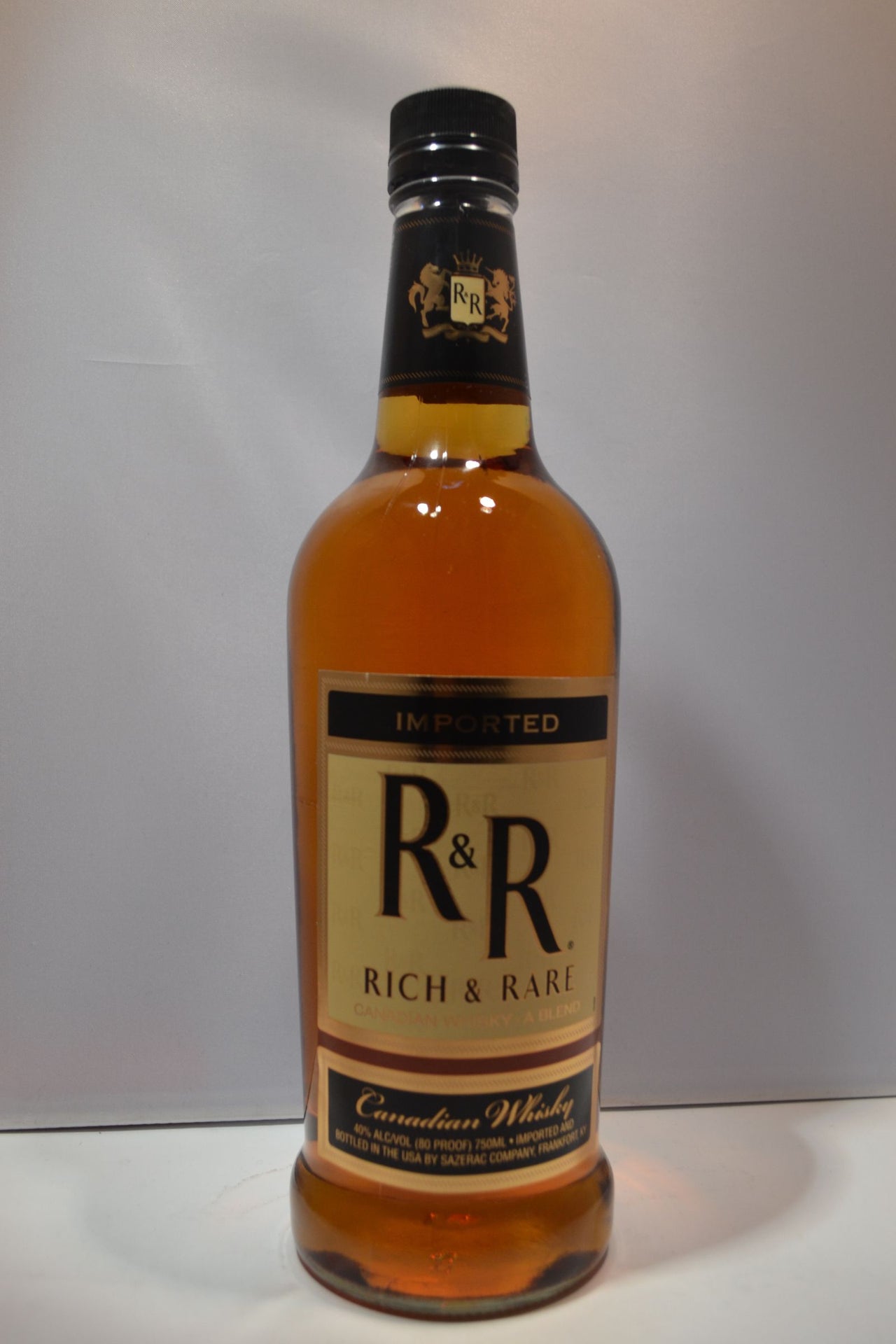 R & R RICH RARE WHISKEY BLENDED CANADIAN 750ML Spirits