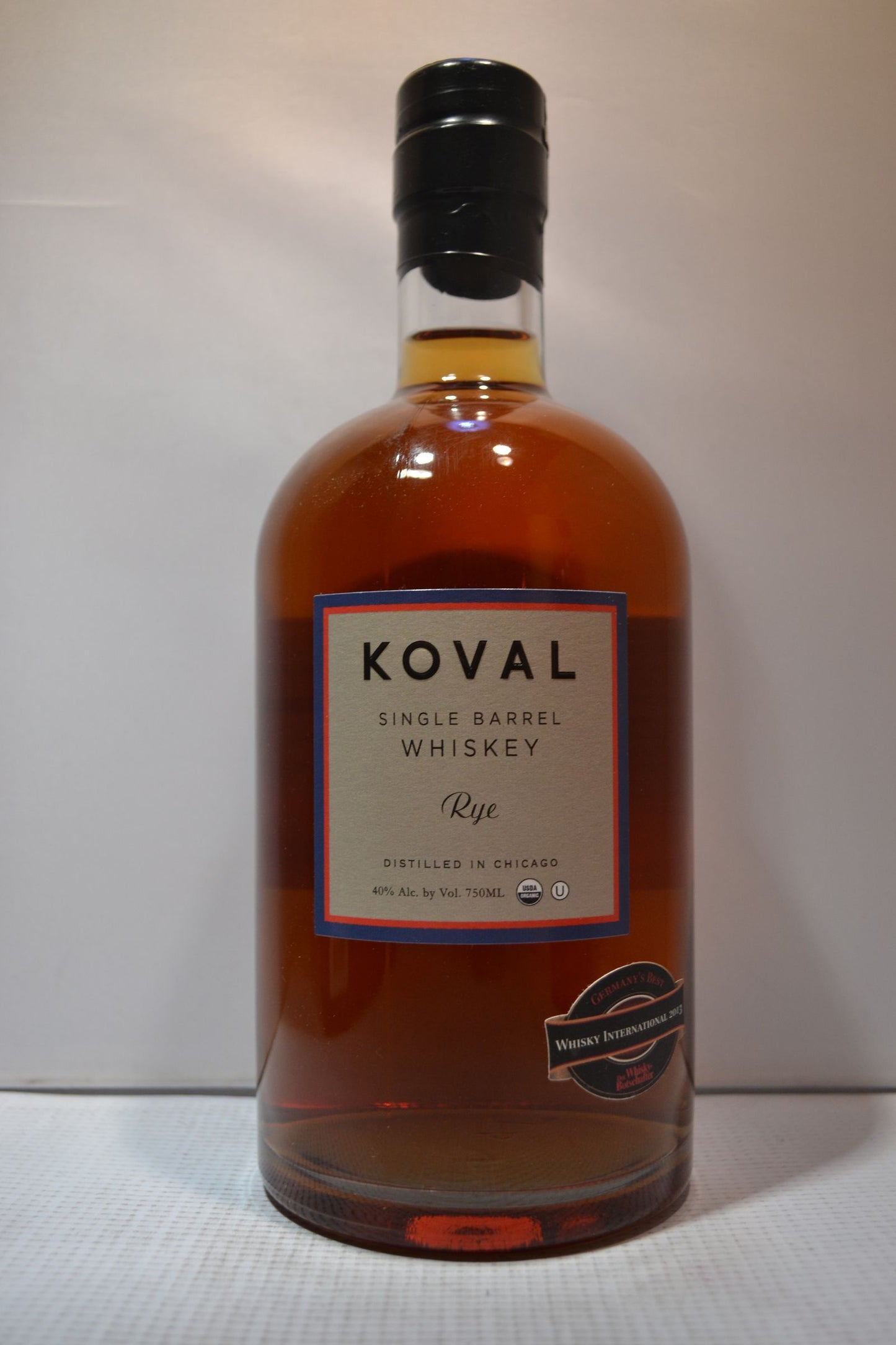 KOVAL WHISKEY RYE SINGLE BARREL CHICAGO 750ML