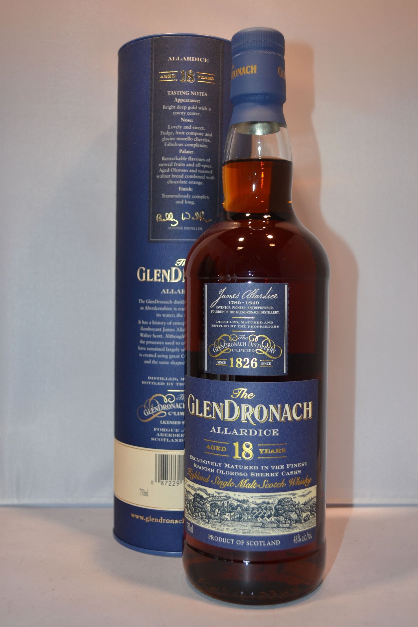 GLENDRONACH SCOTCH SINGLE MALT 92PF 18YR 700ML