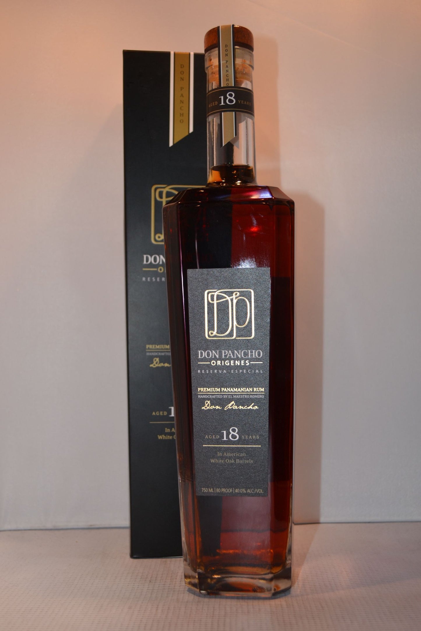 DON PANCHO RUM ORIGENES RESERVA PANAMA 18YR 750ML