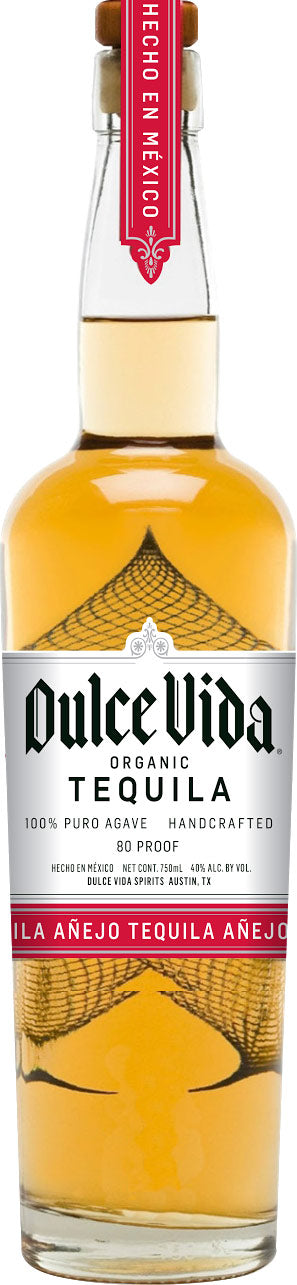 DULCE VIDA TEQUILA ANEJO ORGANIC 80PF 750ML