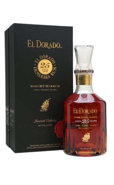 EL DORADO RUM CASK AGED LIMITED EDITION 1998 25YR GUYANA 750ML