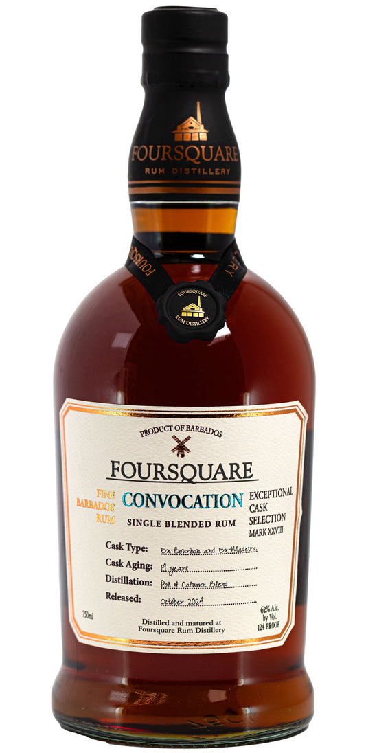 FOURSQUARE RUM SINGLE CONVOCATION CASK BLENDED EXCEPTIONAL CASK SELECTION BARBADOS 750ML LIQ
