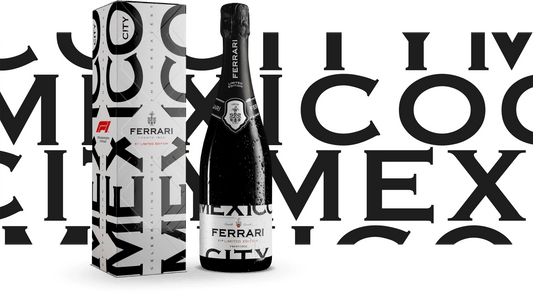 FERRARI TRENTO SPARKLING WINE BRUT F1 LIMITED MEXICO CITY EDITION ITALY 750ML