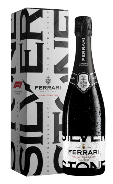 FERRARI TRENTO SPARKLING WINE BRUT F1 LIMITED SILVERSTONE EDITION ITALY 750ML