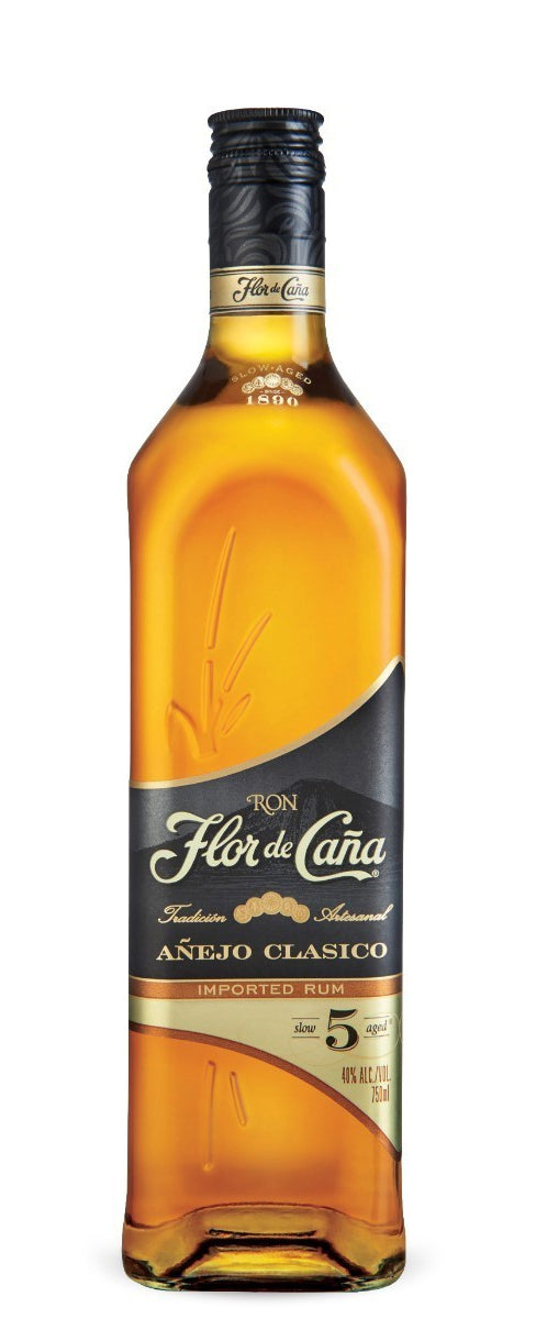 FLOR DE CANA RUM ANEJO CLASSICO BLACK LABEL 5YR 750ML Spirits
