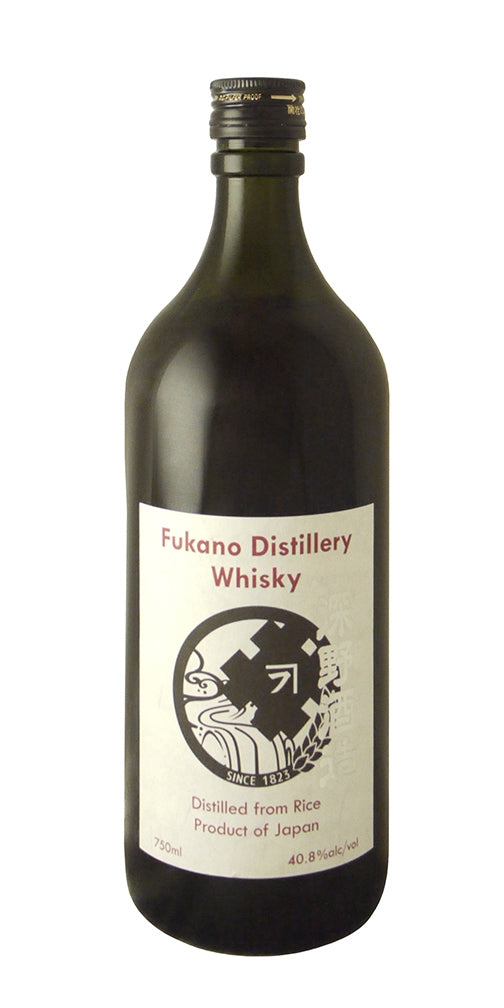 FUKANO WHISKY SELECT DISTILLED FROM RICE JAPAN 86PF 750ML Spirits