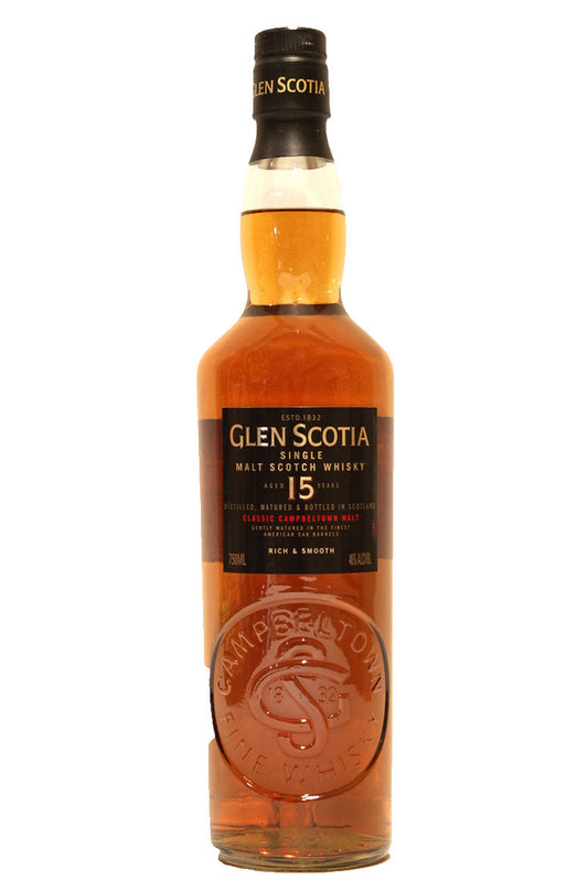 GLEN SCOTIA SCOTCH SINGLE MALT 92PF 15YR 750ML Spirits