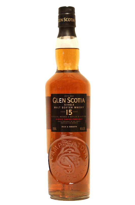 GLEN SCOTIA SCOTCH SINGLE MALT 92PF 15YR 750ML - Remedy Liquor