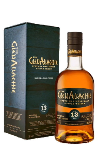 GLENALLACHIE SCOTCH SINGLE MALT MADEIRA WOOD FINISH SPEYSIDE 13YR 700ML