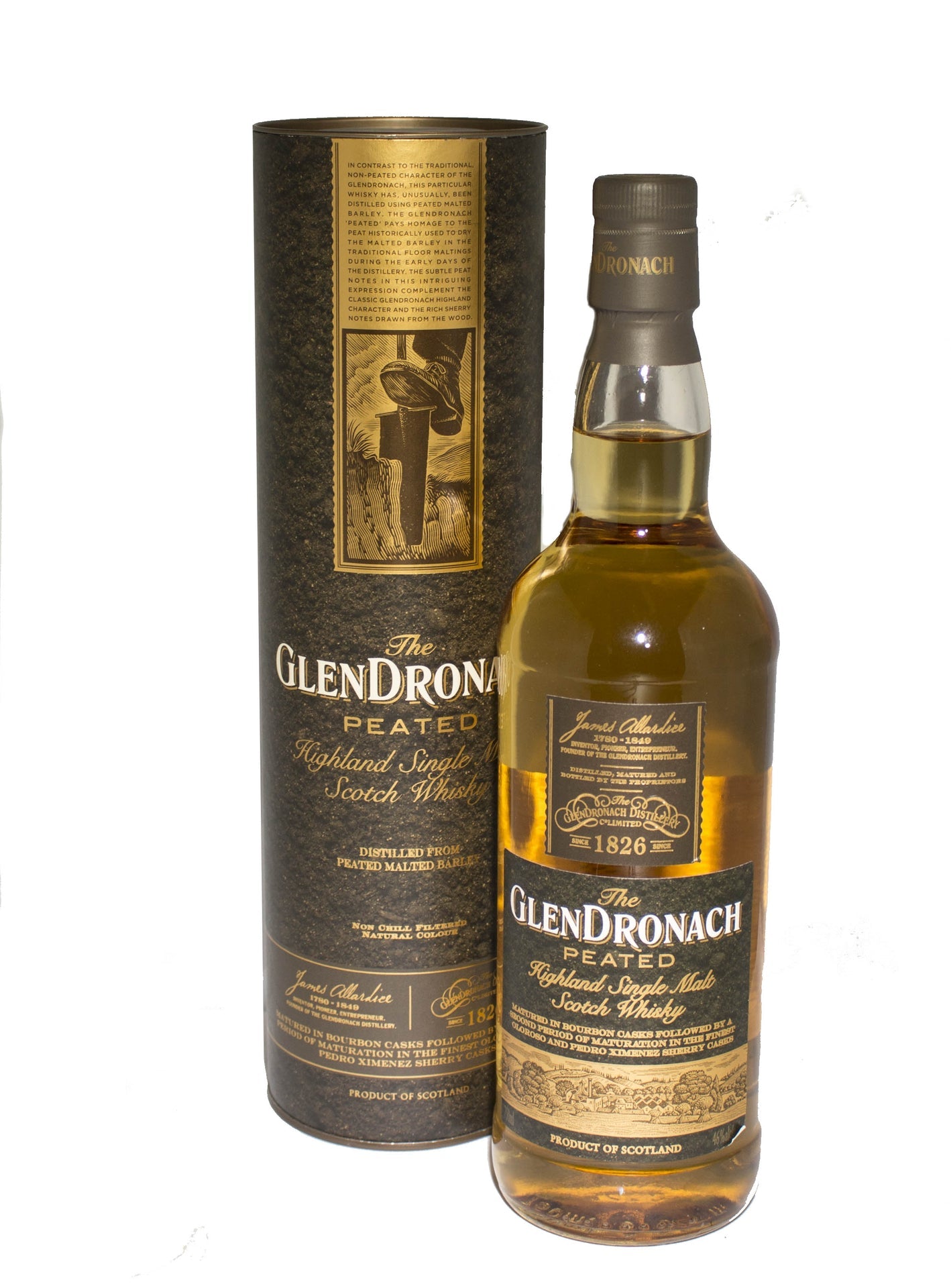 GLENDRONACH SCOTCH SINGLE MALT PEATED HIGHLAND 92PF 750ML Spirits