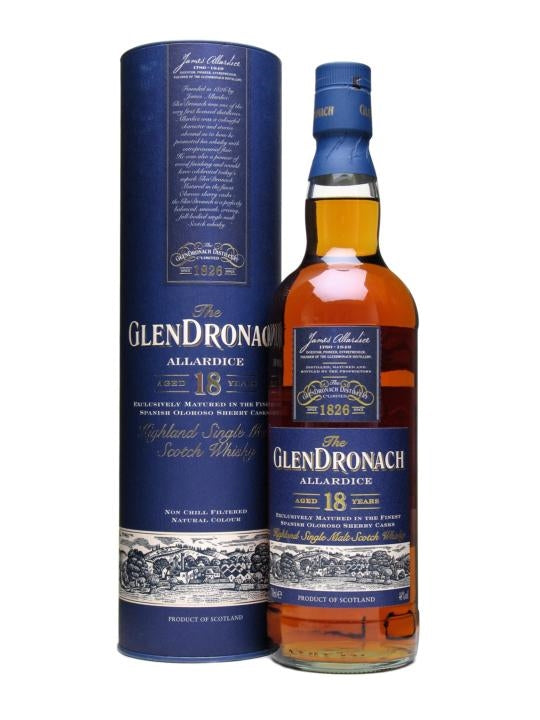 GLENDRONACH SCOTCH SINGLE MALT 92PF 18YR 700ML