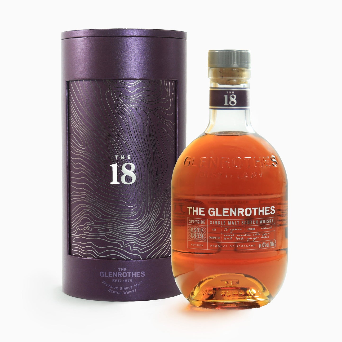 GLENROTHES SCOTCH SINGLE MALT SPEYSIDE 18YR 700ML Spirits