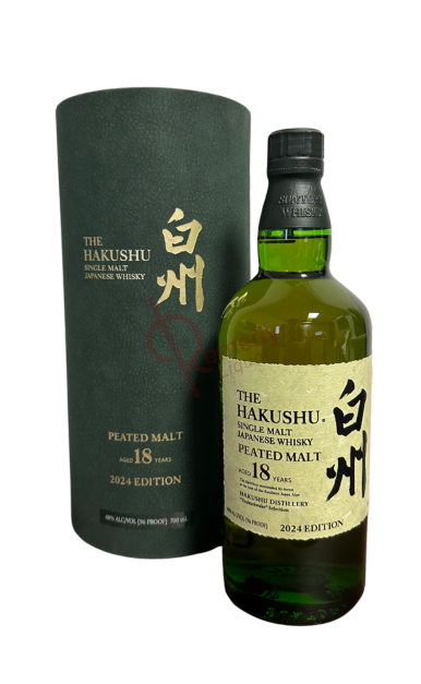 THE HAKUSHU WHISKY SINGLE MALT PEATED JAPAN 18YR 2024 EDITION 700ML