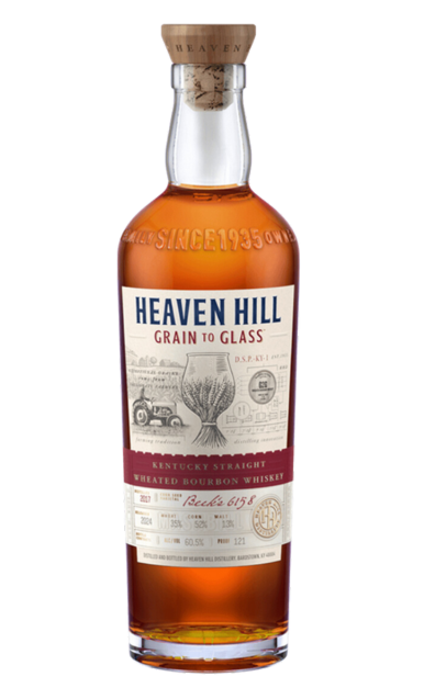 HEAVEN HILL WHISKEY BOURBON WHEATED STRAIGHT GRAIN TO GLASS KENTUCKY 700ML