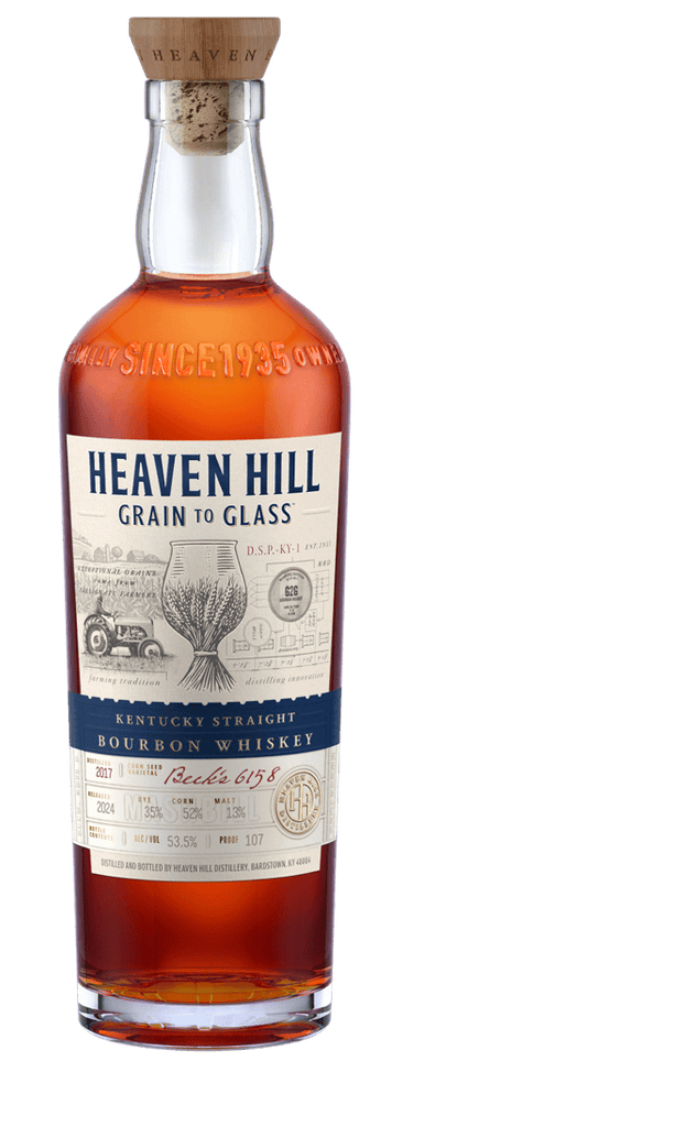 HEAVEN HILL BOURBON STRAIGHT GRAIN TO GLASS KENTUCKY 700ML