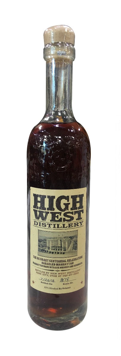 HIGH WEST MANHATTAN BARREL FINISHED COCKTAIL 750ML