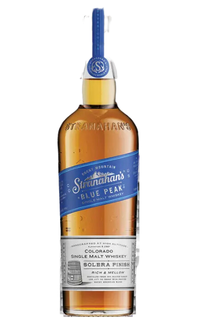 STRANAHANS WHISKEY BLUE PEAK SINGLE MALT ROCKY MOUNTAIN COLORADO 750ML