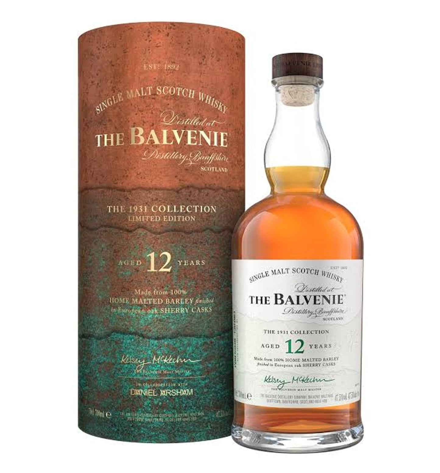 BALVENIE SCOTCH SINGLE MALT LIMITED 1931 COLLECTION HOME MALT 12YR 700ML