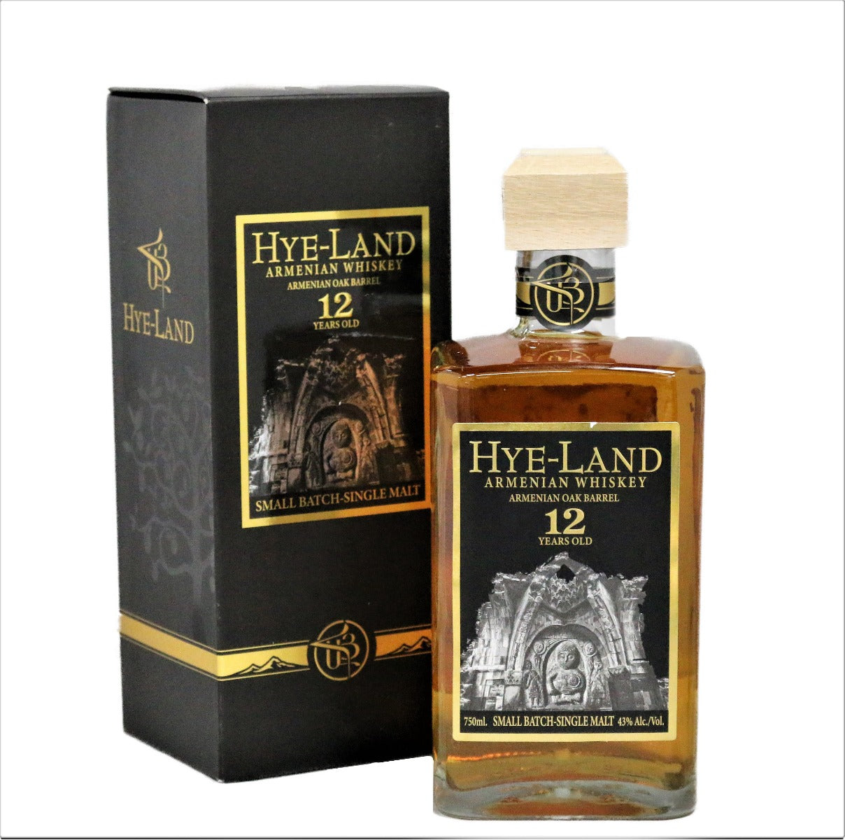 HYE LAND WHISKEY SINGLE MALT SMALL BATCH ARMENIAN OAK BARREL ARMENIA 12YR 700ML