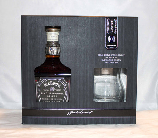 JACK DANIELS WHISKEY SINGLE BARREL SELECT GFT PK W/ SNIFTER TENNESSEE 750ML Spirits