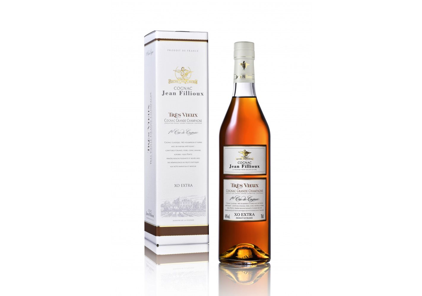 JEAN FILLIOUX TRES VIEUX COGNAC GRAND CHAMPAGNE XO EXTRA FRANCE 750ML