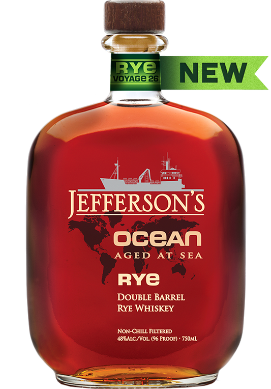 JEFFERSON WHISKEY RYE OCEAN AGED AT SEA DOUBLE BARREL KENTUCKY 750ML