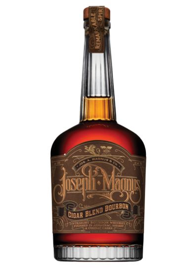 JOSEPH MAGNUS BOURBON CIGAR BLEND FINISHED IN ARMEGNAC SHERRY & COGNAC CASKS INDIANA 750ML - Remedy Liquor