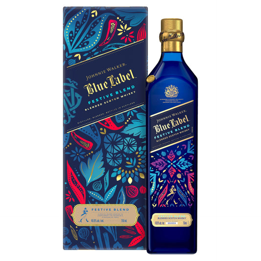 JOHNNIE WALKER SCOTCH BLENDED BLUE LABEL LIMITED FESTIVE BLEND EDITION 750ML LIQ