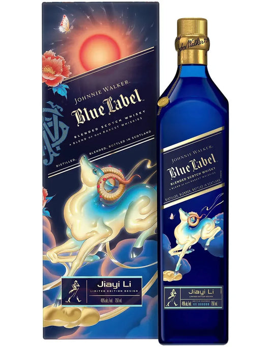 JOHNNIE WALKER BLUE LABEL SCOTCH BLENDED LIMITED LUNAR YEAR OF THE GOAT EDITION 750ML LIQ