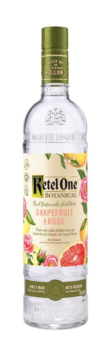 KETEL ONE BOTANICAL VODKA GRAPEFRUIT & ROSE 750ML