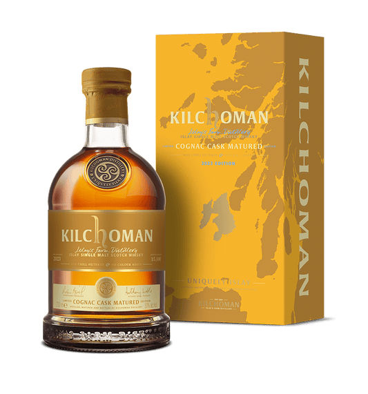 KILCHOMAN SCOTCH SINGLE MALT COGNAC CASK MATURED 700ML LIQ