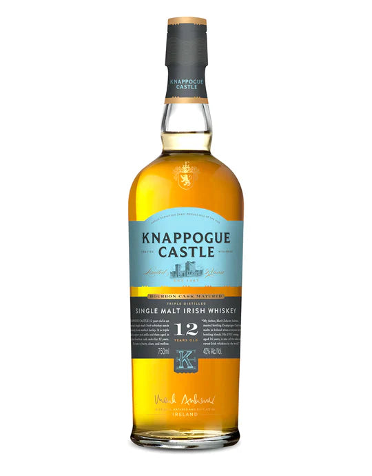 KNAPPOGUE CASTLE WHISKEY SINGLE MALT COGNAC CASK IRISH 12YR 750ML