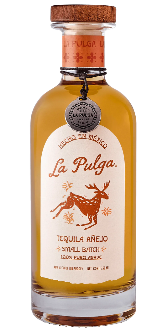LA PULGA TEQUILA ANEJO 750ML LIQ