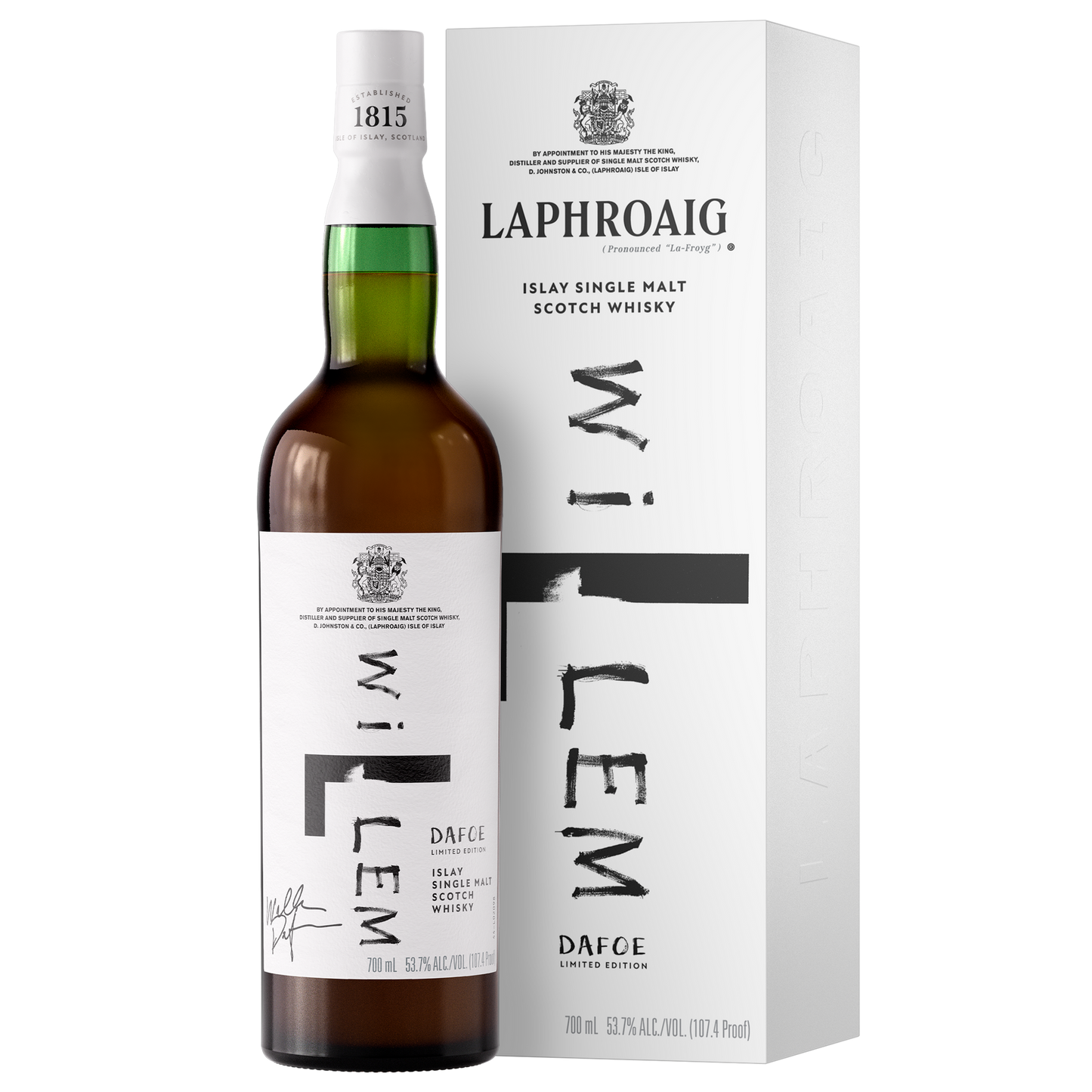 LAPHROAIG SCOTCH SINGLE MALT LIMITED WILLEM DAFOE EDITION 14YR 700ML LIQ