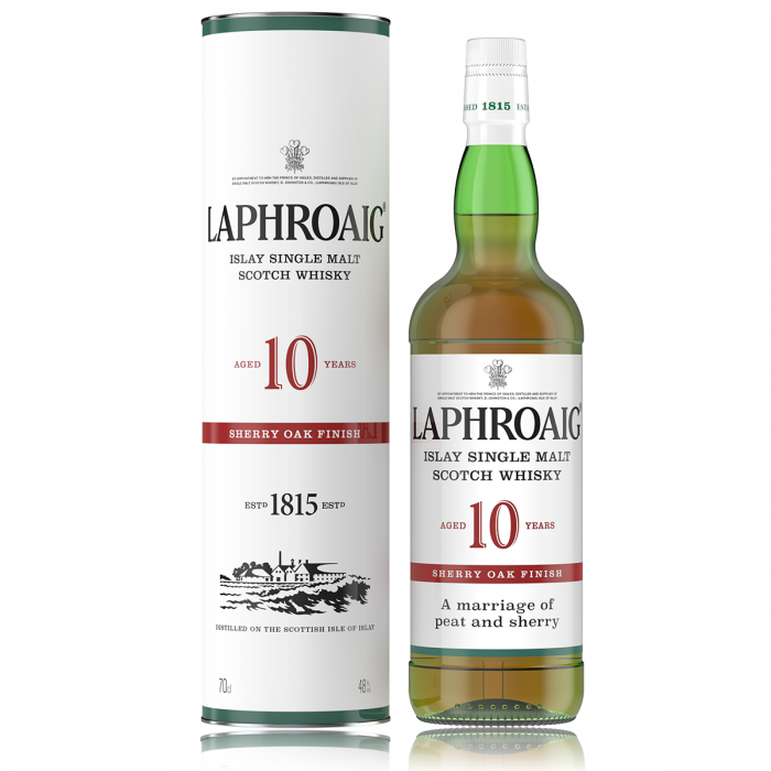 LAPHROAIG SCOTCH SINGLE MALT SHERRY OAK FINISH 10YR 750ML