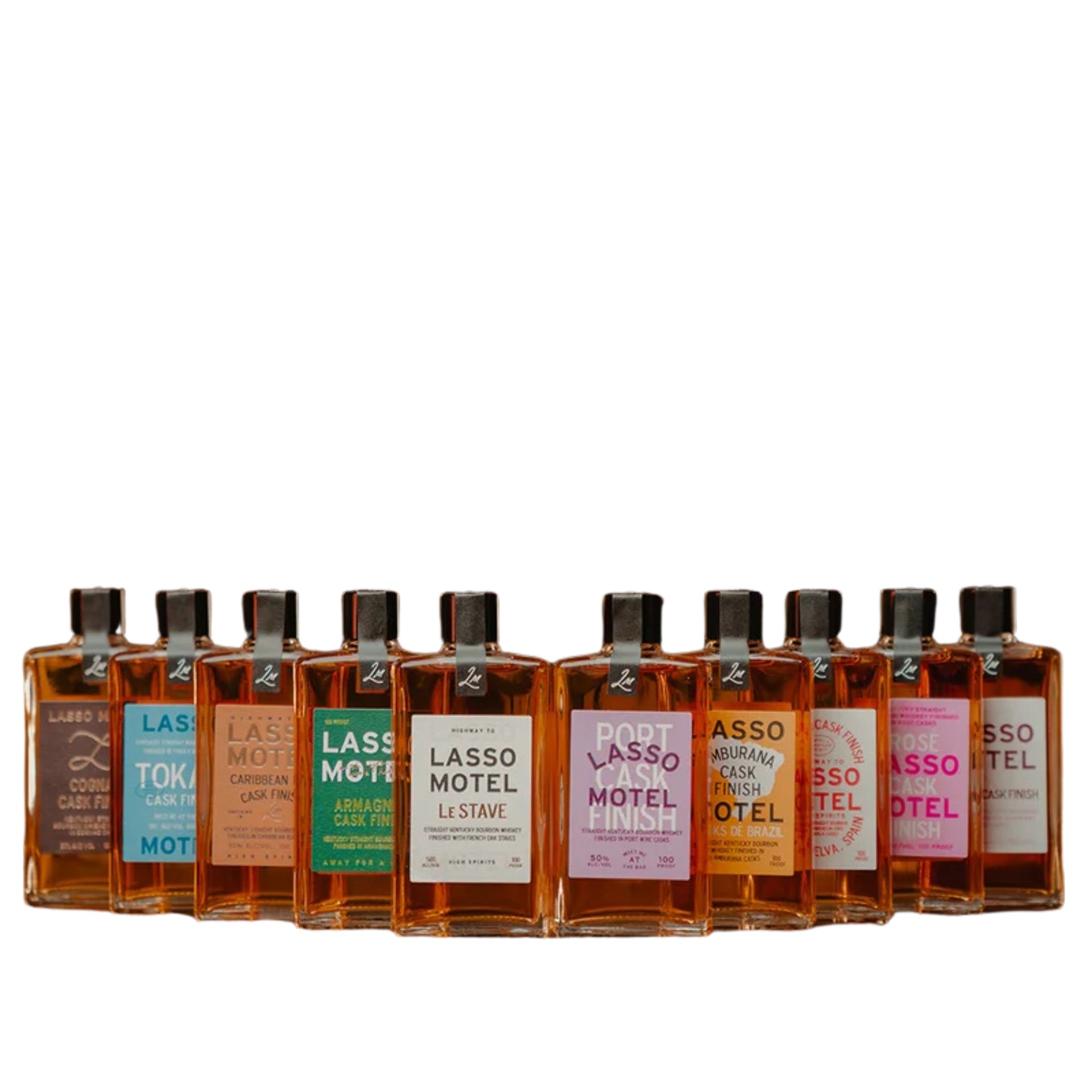 LASSO MOTEL BOURBON TASTING COLLECTION CASKS FINISH VARIETY PACK 10 X 100ML LIQ