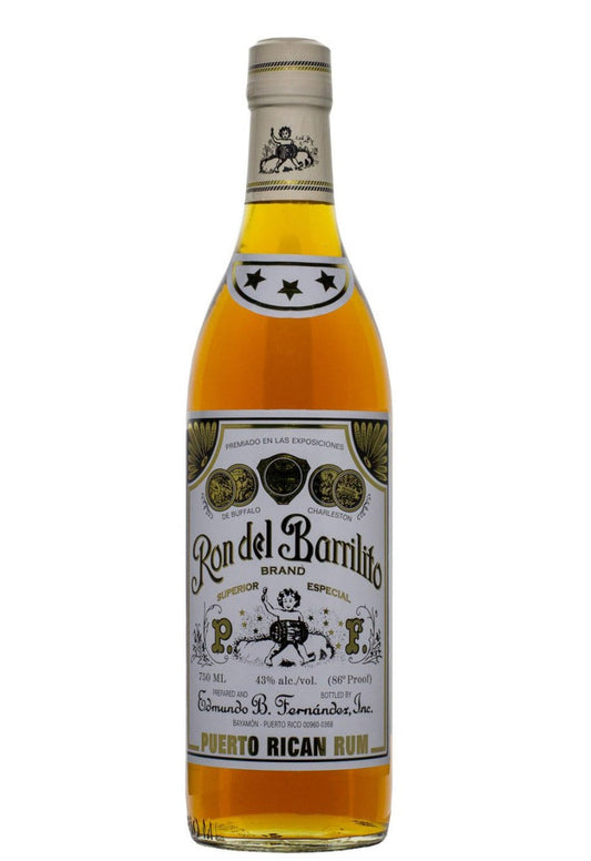 RON DEL BARRILITO RUM 3 STARS PUERTO RICO 750ML Spirits