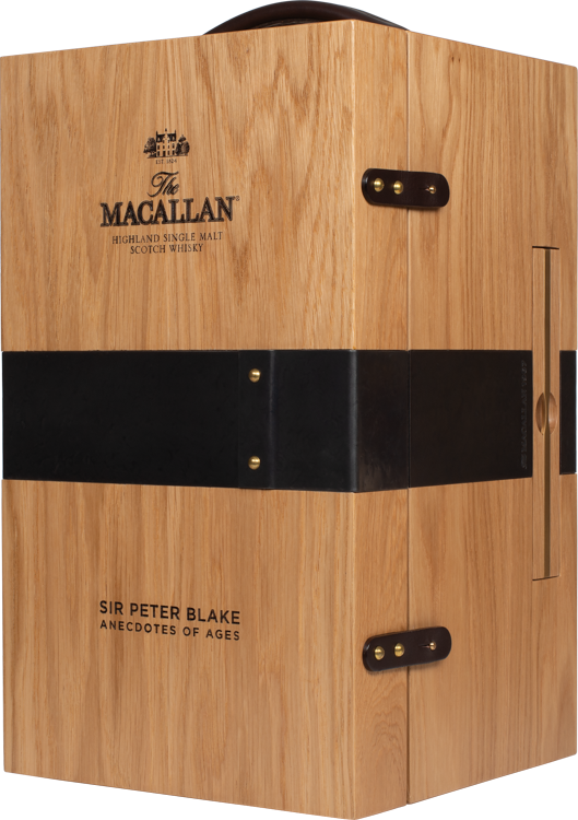 MACALLAN SCOTCH SINGLE MALT ART COLLABORATION SIR PETER BLAKE ANECDOTES OF AGES DOWN TO WORK LIMITED EDITION 750ML