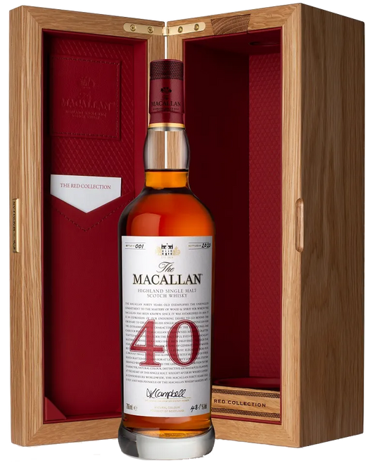 MACALLAN SCOTCH SINGLE MALT THE LIMITED RED COLLECTION EDITION 40YR 700ML LIQ