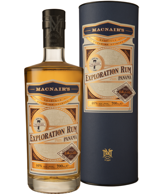 MACNAIRS EXPLORATION RUM PEATED 7YR PANAMA 700ML LIQ