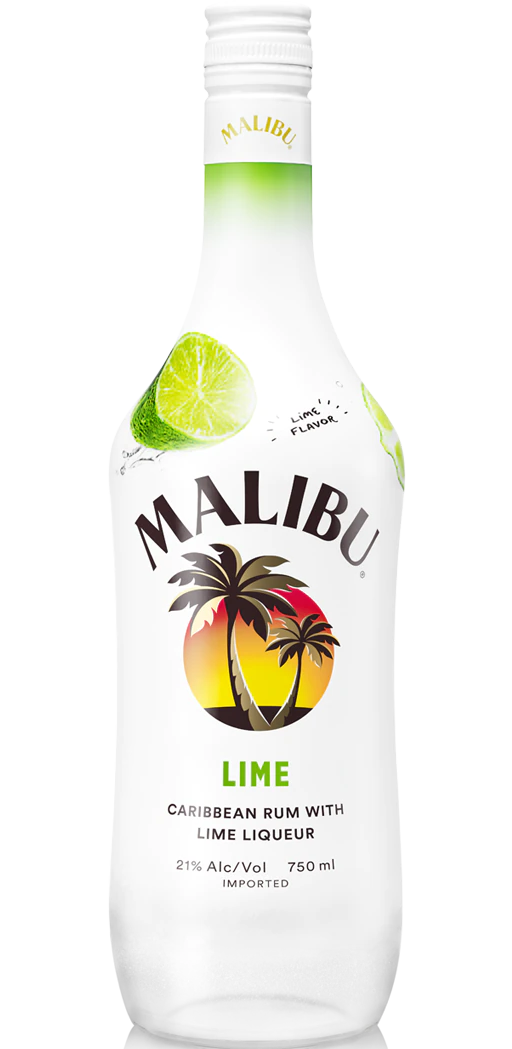 MALIBU RUM LIME LIQUEUR CARIBBEAN 1LI