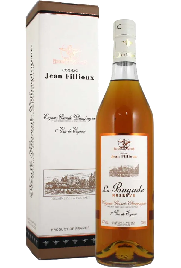 JEAN FILLIOUX LA POUYADE COGNAC RESERVE GRANDE CHAMPAGNE FRANCE 750ML