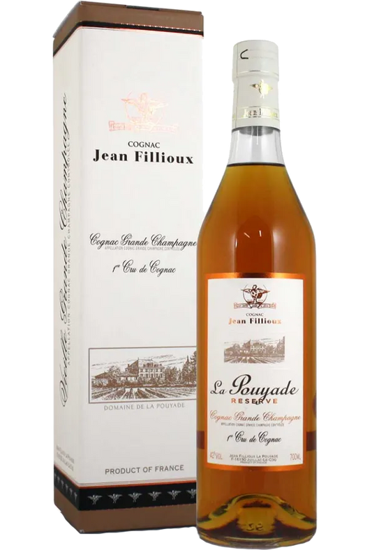 JEAN FILLIOUX LA POUYADE COGNAC RESERVE GRANDE CHAMPAGNE FRANCE 750ML